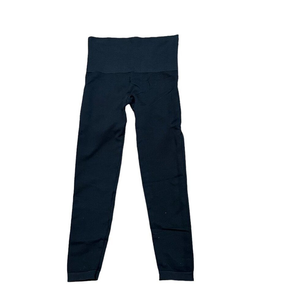 SPANX‎ Look At Me Now Seamless Leggings Black Size Large Style# FL3515